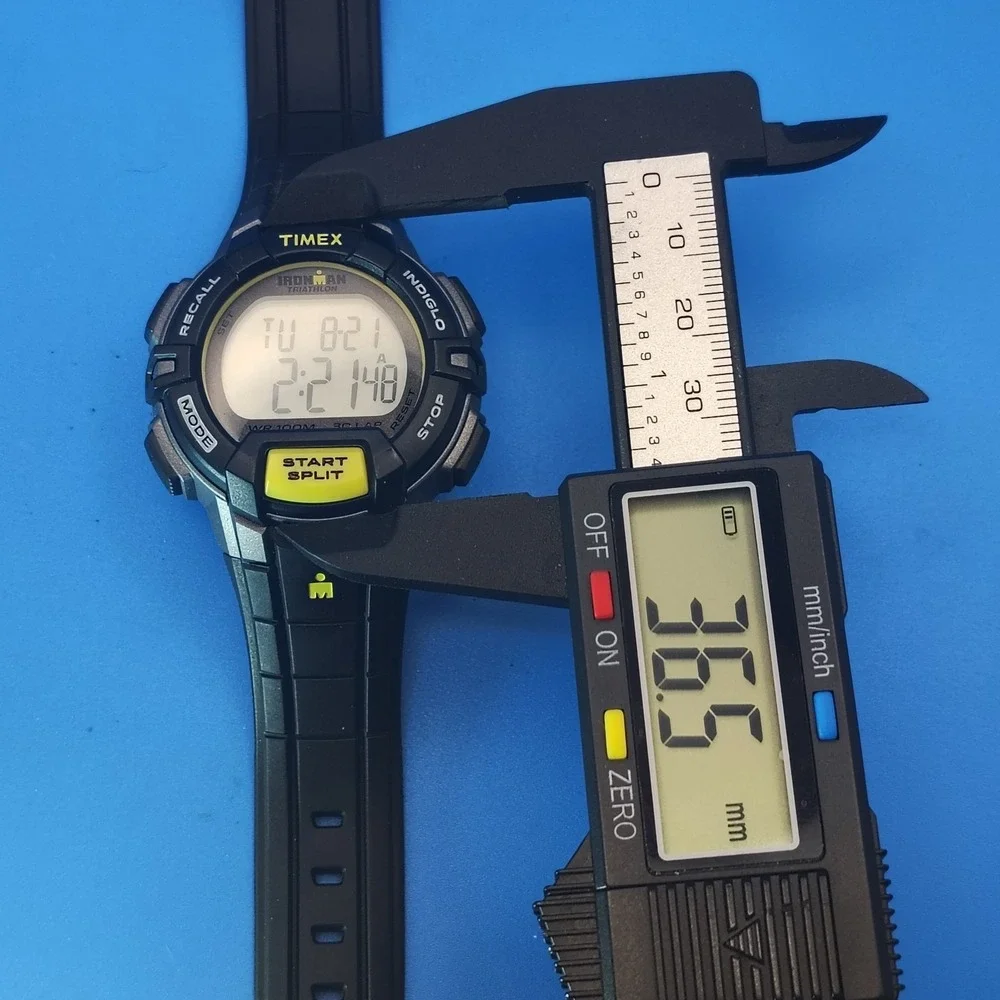 New! Vintage 2015 Timex Iron Man 38mm Mens‎ Quartz Digital Watch Nos Full Set